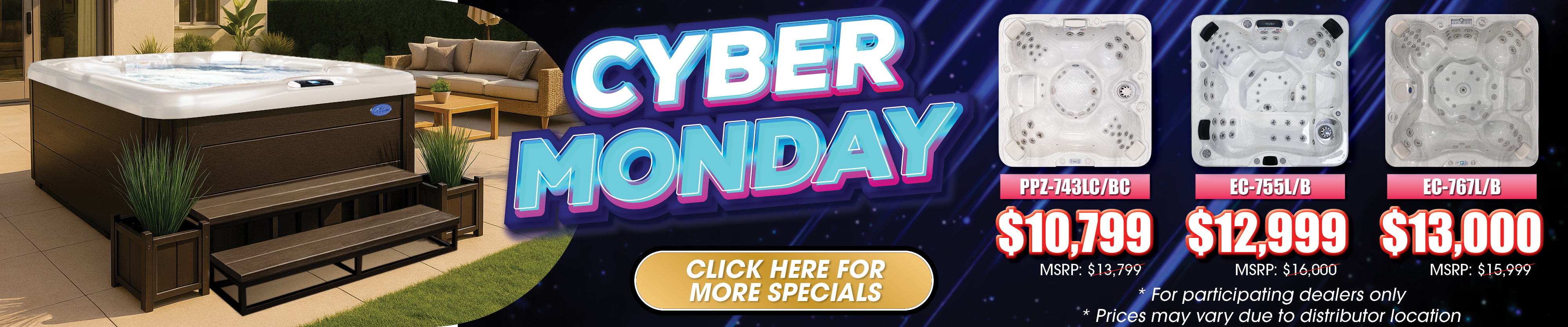 Calspas hot tub being used in a family setting - Ames